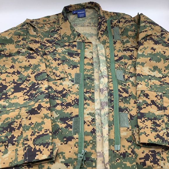 Propper Mens Long Sleeve Full Zip Camo Jacket Size Small - Picture 6 of 7